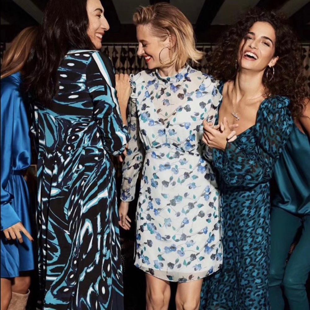 Diane Von Furstenburg DVF floral dress